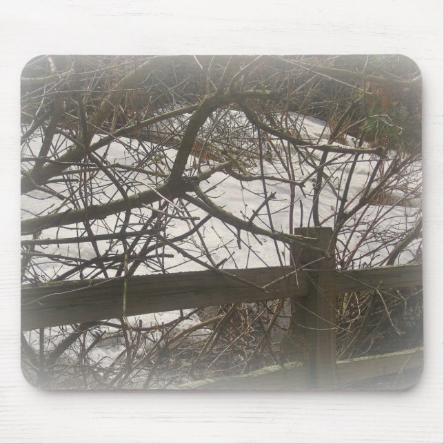 Snowy Woods Mouse Pad (Front)