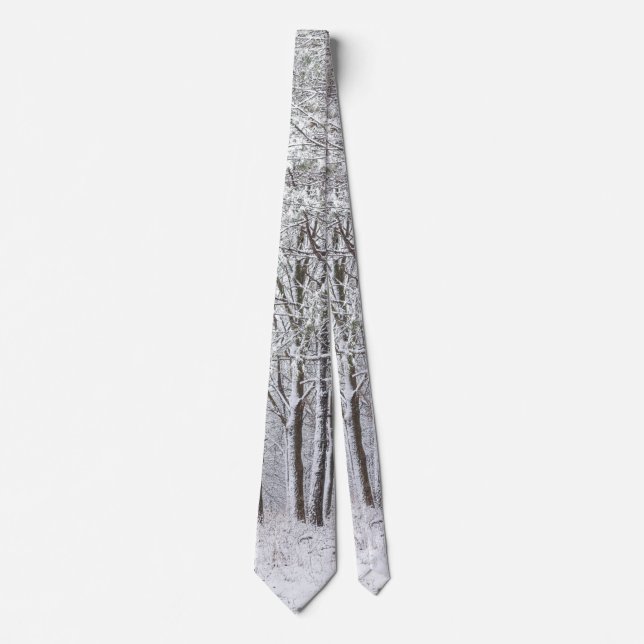 Snowy Woods Neck Tie (Front)