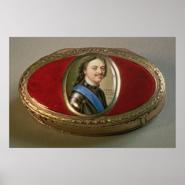 Snuff box with portrait miniature of Peter Poster (Front)