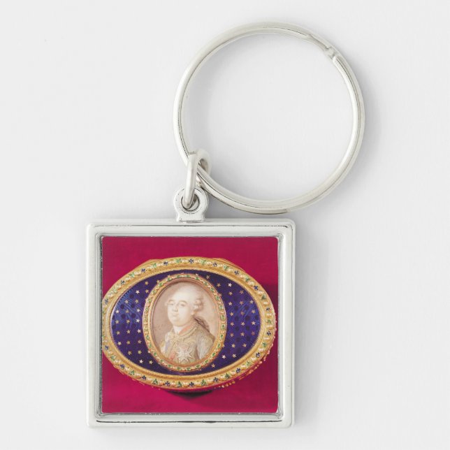 Snuffbox with a portrait miniature of Louis Key Ring (Front)
