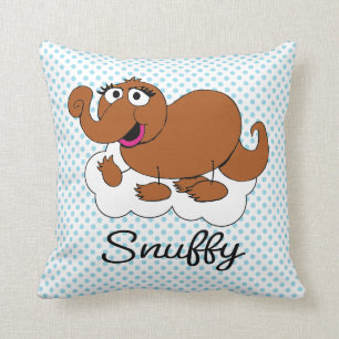Snuffleupagus Doodley Graphic Cushion