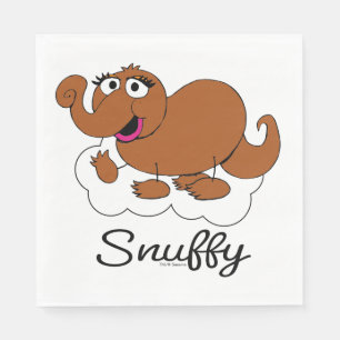 Snuffleupagus Doodley Graphic Napkin