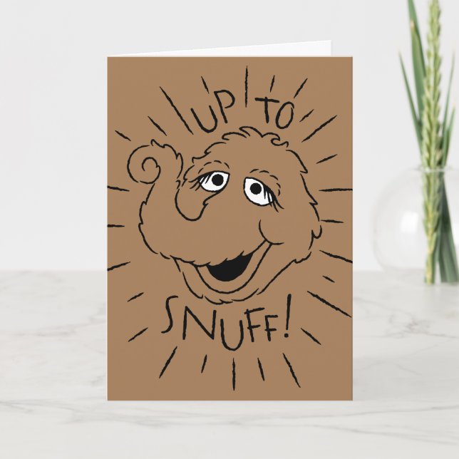 Snuffleupagus Skate Logo - Up To Snuff Card (Front)