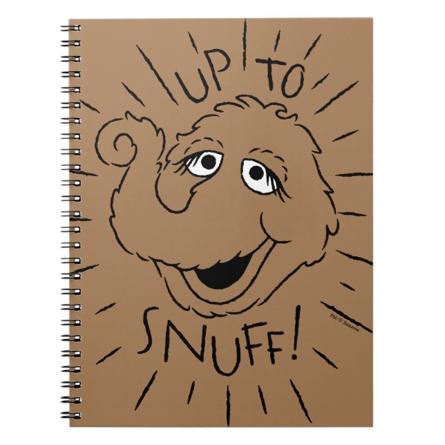 Snuffleupagus Skate Logo - Up To Snuff Notebook (Front)