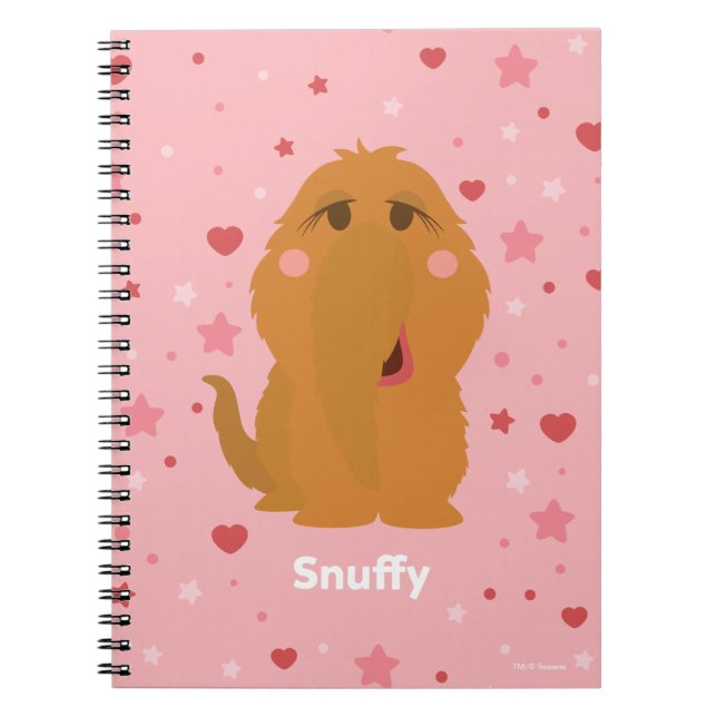 Snuffy Hearts & Stars Graphic Notebook (Front)