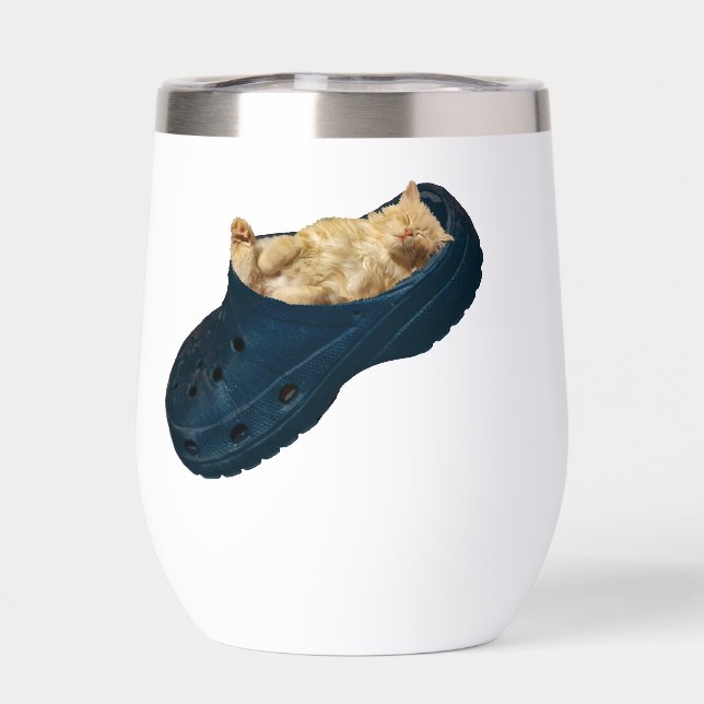 "Snug as a Bug: The Kitten's Croc Nap" (Back)