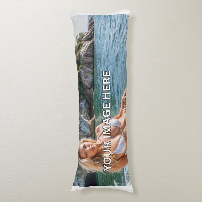 SNUGGLE! 💤 Add Image or Text Body Pillow (Front Vertical)