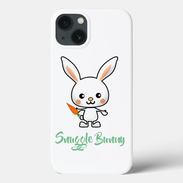 Snuggle Bunny Kawaii Custom Case-Mate iPhone Case (Back)