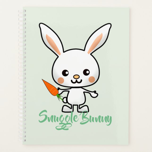 Snuggle Bunny Kawaii Custom Planner (Front)