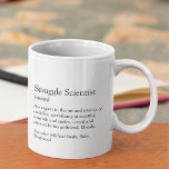 Snuggle Scientist Photo Boyfriend Gift Coffee Mug<br><div class="desc">Snuggle Scientist: Definition: An expert in the art and science of cuddles, specialising in creating warmth and smiles. Add your names and any other customisation to the text of this custom mug for your boyfriend. You can change every word of text and customise it to say whatever you'd like or...</div>