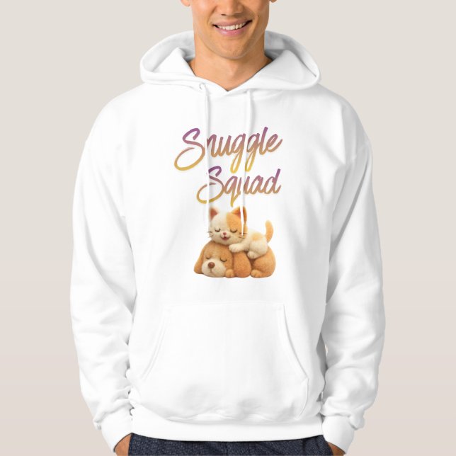 Snuggle Squad T-Shirt Hoodie (Front)