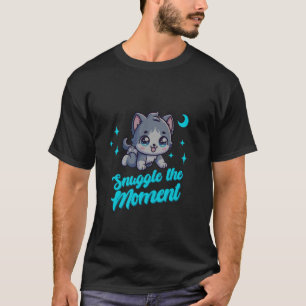 Snuggle The Moment Cute Baby Diaper Kitten Cuddle  T-Shirt