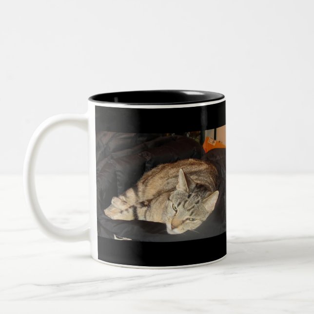 Snuggle Time For Indigo Two-Tone Coffee Mug (Left)