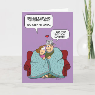Snuggle Under a Quilt - By the Yard® - Valentine's Card