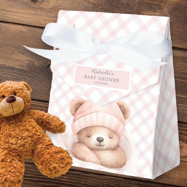 Snuggle Up Bear Baby Shower Favour Box (Creator Uploaded)