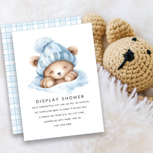 Snuggle Up Bear Gift Display Shower Enclosure Card