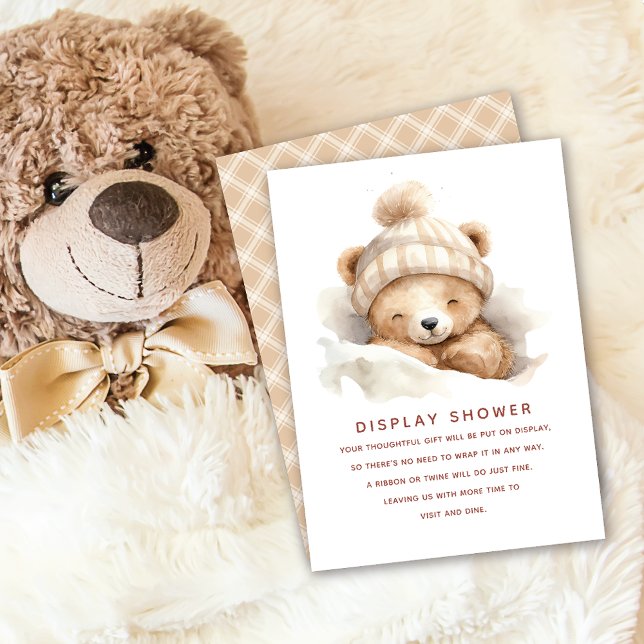 Snuggle Up Bear Gift Display Shower Enclosure Card (Creator Uploaded)