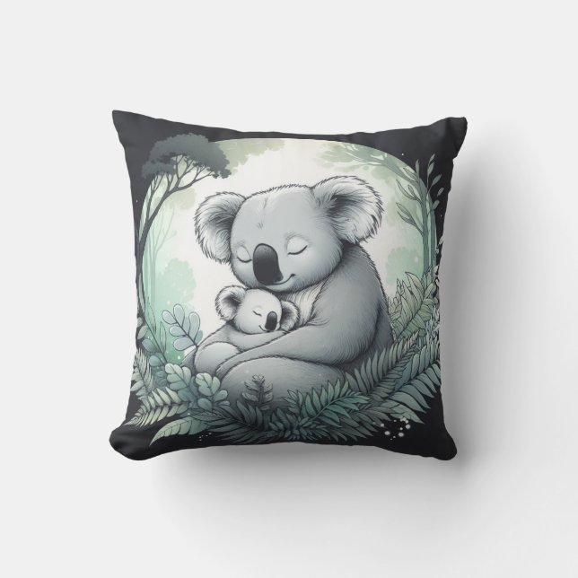 Snuggle Up with Our Adorable Koala Plush Pillow (Front)