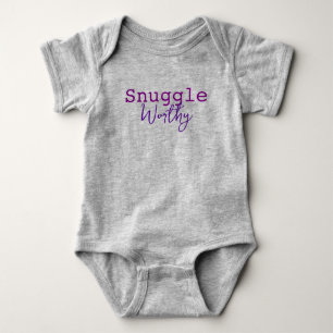 Snuggle Worthy Infant t-shirt HAMbyWG Baby Bodysuit