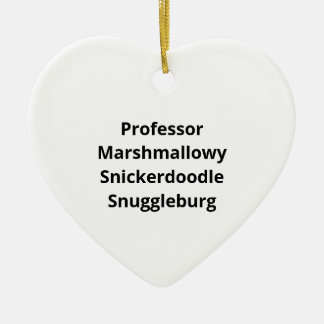 SnuggleNames: Personalised Love Name Heart Ceramic Tree Decoration