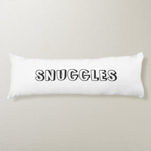 "Snuggles" Black white Body Cushion