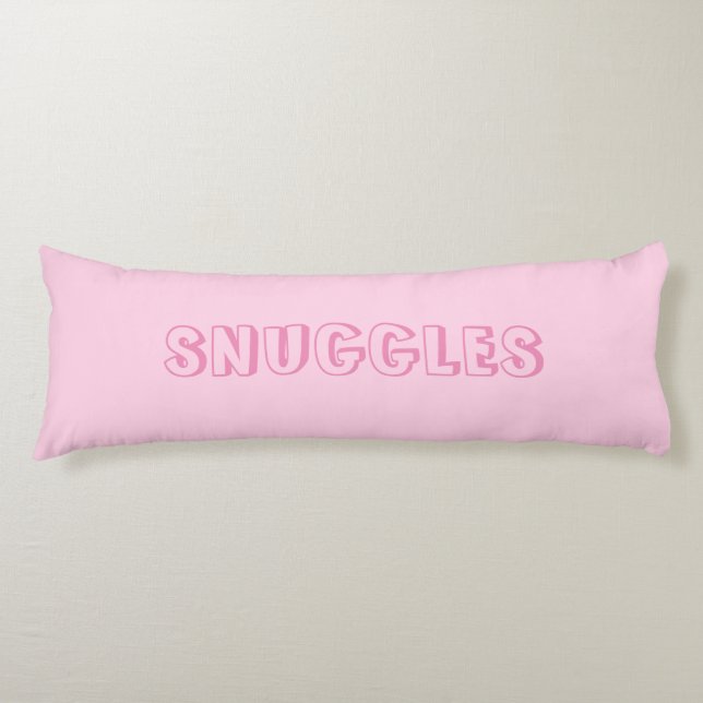"Snuggles" Light pink Body Cushion (Front)
