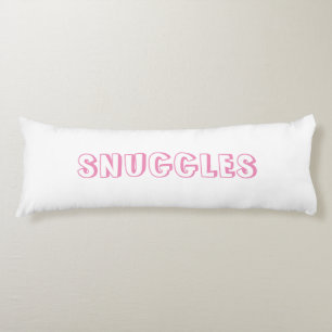 "Snuggles" Light pink white Body Cushion
