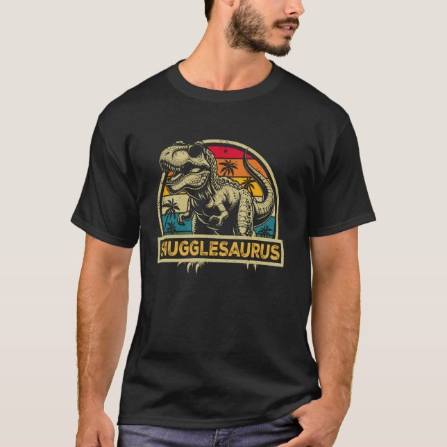 Snugglesaurus Rex T Rex Snuggle Saurus Rex Family  T-Shirt (Front)