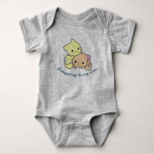 Snuggling Kitty Cats Baby Bodysuit