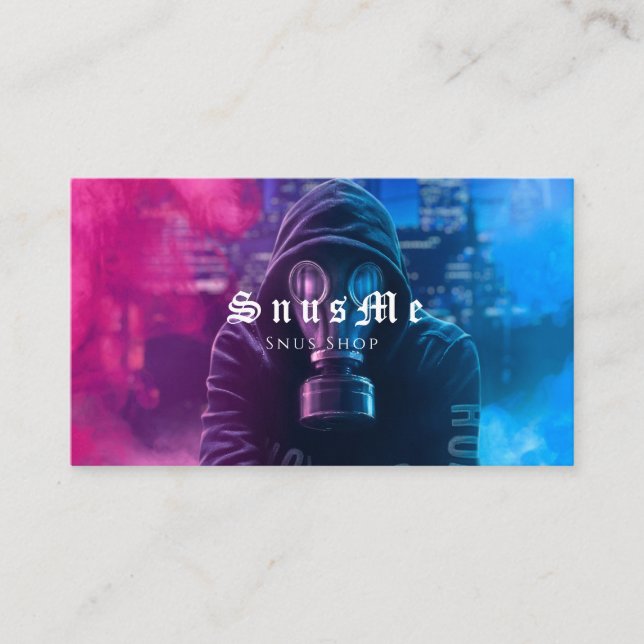 Snus Shop Tobacco Vape Smoke CBD oil Business Card (Front)