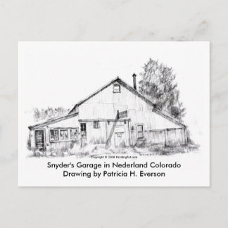 Snyder's Garage, Postcard
