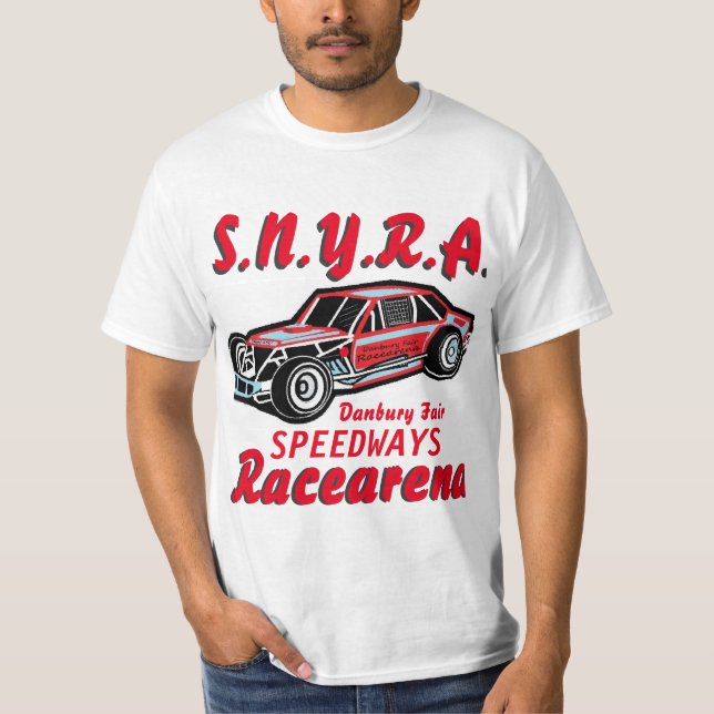 SNYRA Danbury Fair Speedways Vega Stock Car Racing T-Shirt (Front)