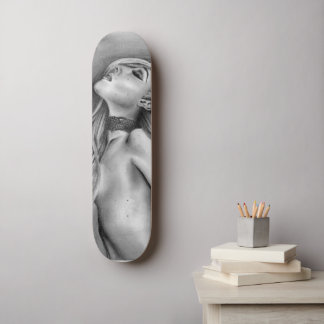 So Alive Mother Monster Hot Blonde Sexy Woman Art Skateboard