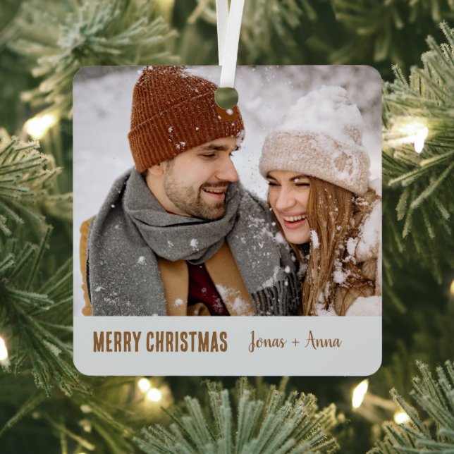 So beautiful couple photo modern stylish design metal tree decoration (Insitu)