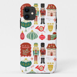 So beautiful traditional Nutcracker Watercolor Red Case-Mate iPhone Case