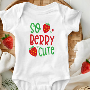 So Berry Cute Baby Bodysuit