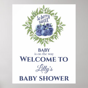 So berry sweet Baby Shower Welcome Sign