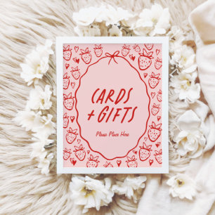 So Berry Sweet Whimsical Coquette Cards & Gifts Poster