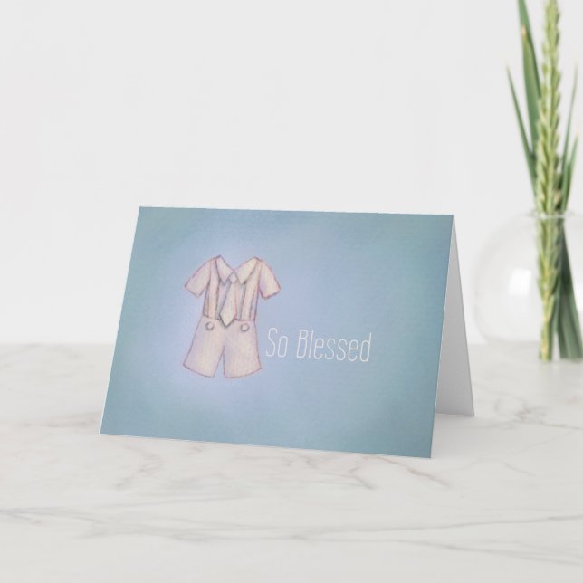 So Blessed for Him Card (Front)