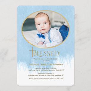 So Blessed Photo Religious Invitation