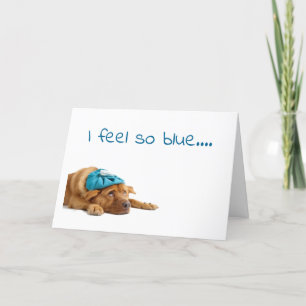 ****SO BLUE**** WITHOUT ****YOU**** HOLIDAY CARD