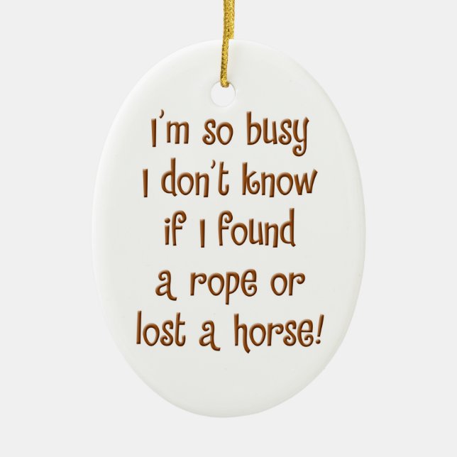 So Busy! Ceramic Tree Decoration (Front)