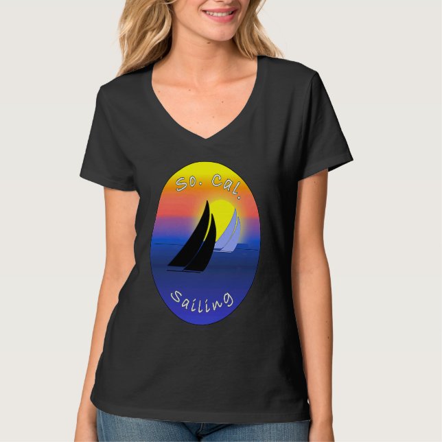 So Cal Sailing Printed On Back T-Shirt (Front)