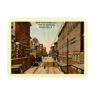 So. Carolina Ave., Atlantic City 1917 Vintage Magnet