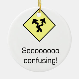 So Confusing Ceramic Tree Decoration