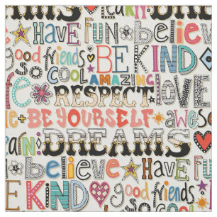 so cool typography fabric