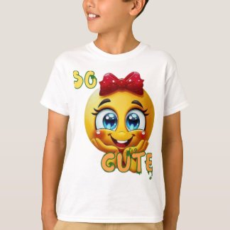 So Cute Emoji Face Kids T-Shirt | cute Smiling &..