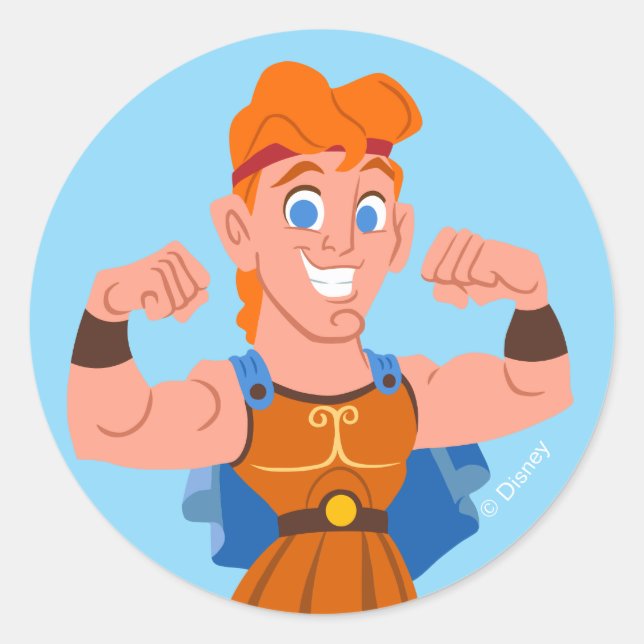 So Cute Hercules Classic Round Sticker (Front)