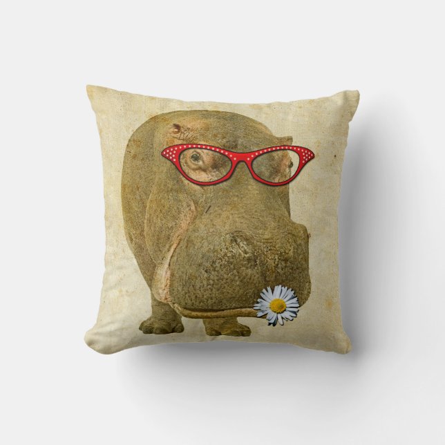 So Cute Hippopotamus Pillow! Cushion (Front)