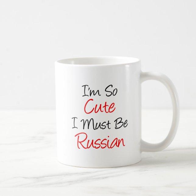 So Cute Must Be Russian Mug (Right)